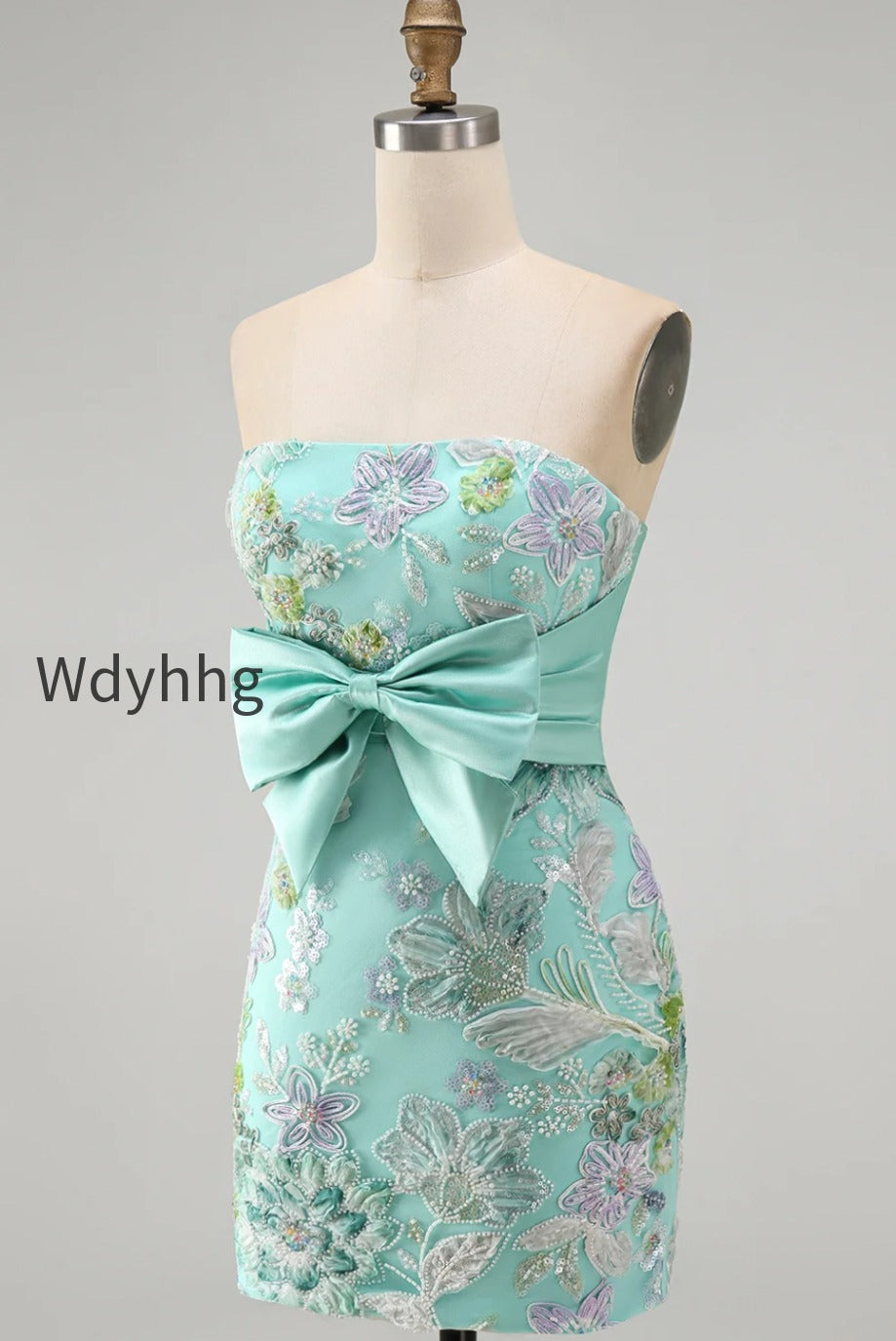 floral-mint-green-sequin-tight-short-homecoming-dress-with-bow