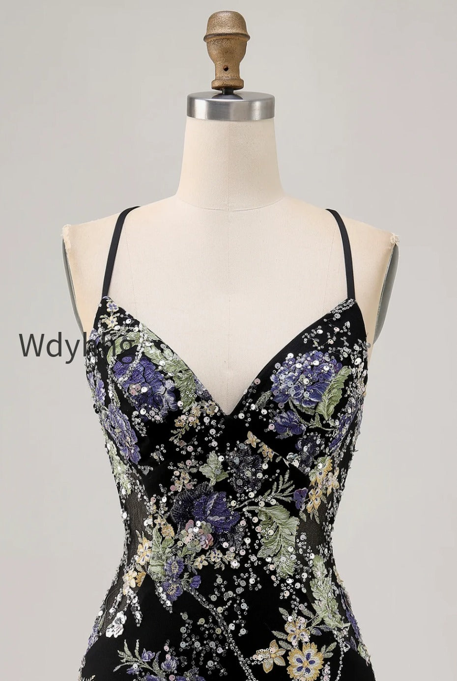 sparkly-pink-beaded-floral-short-tight-homecoming-dress-with-sequins