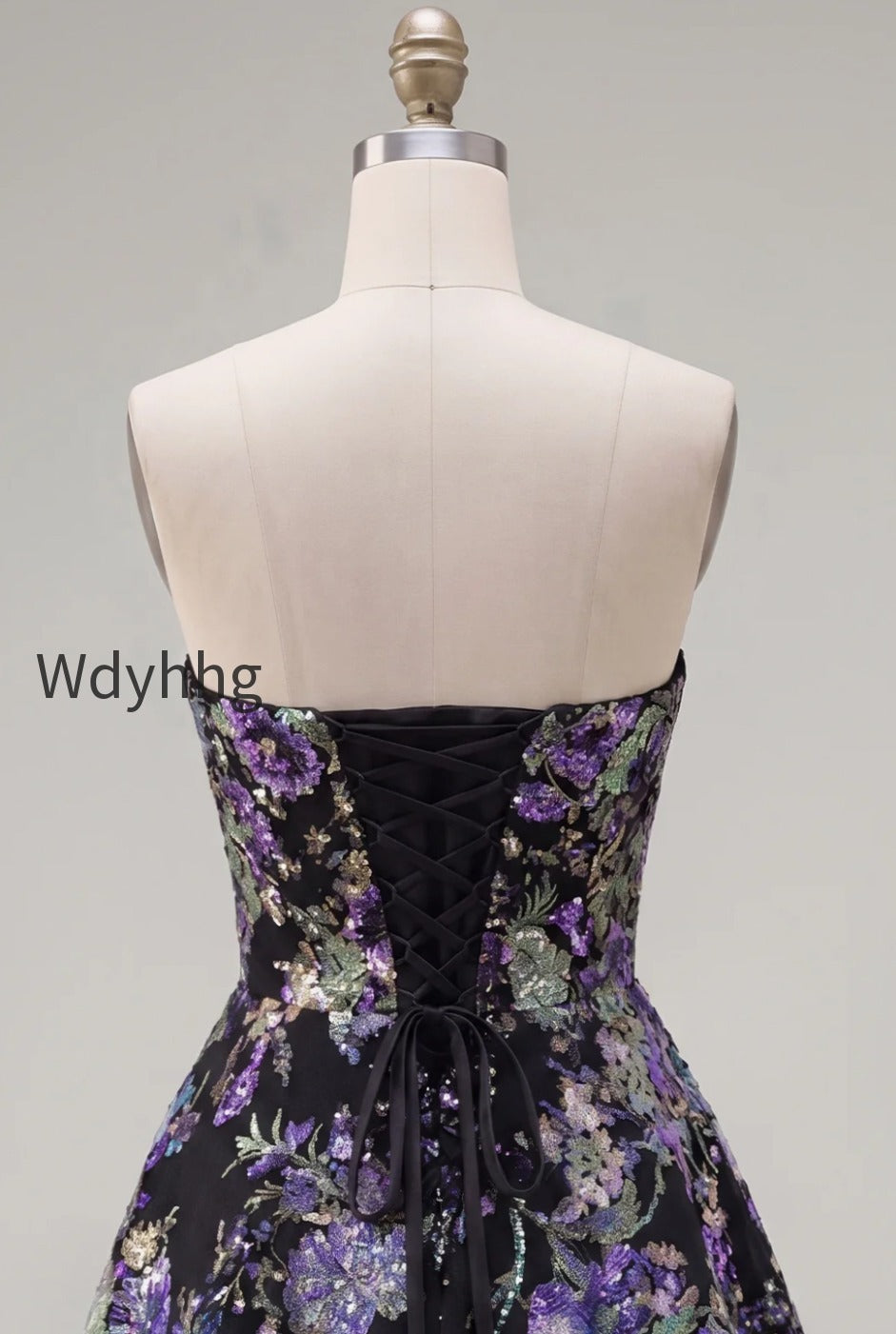 sparkly-pink-floral-beaded-a-line-short-strapless-homecoming-dress