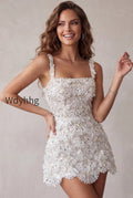 ivory-sparkly-sequin-floral-tight-short-a-line-homecoming-dress