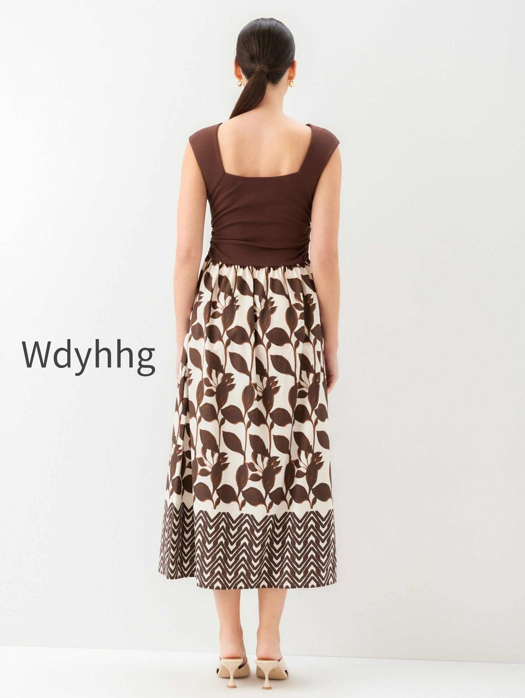 carina-long-contrast-dress-2f47929-brown-with-cream