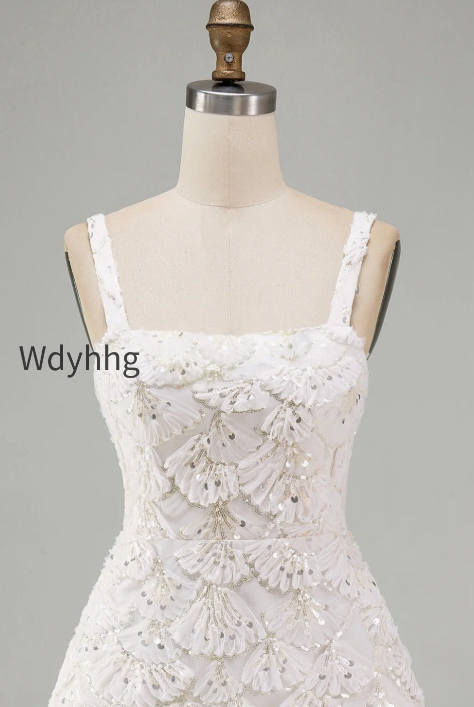 ivory-sparkly-sequin-floral-tight-short-a-line-homecoming-dress