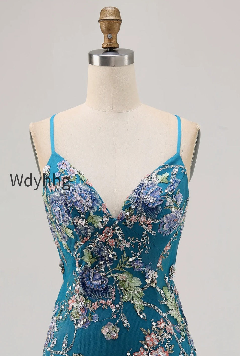 sparkly-pink-beaded-floral-short-tight-homecoming-dress-with-sequins