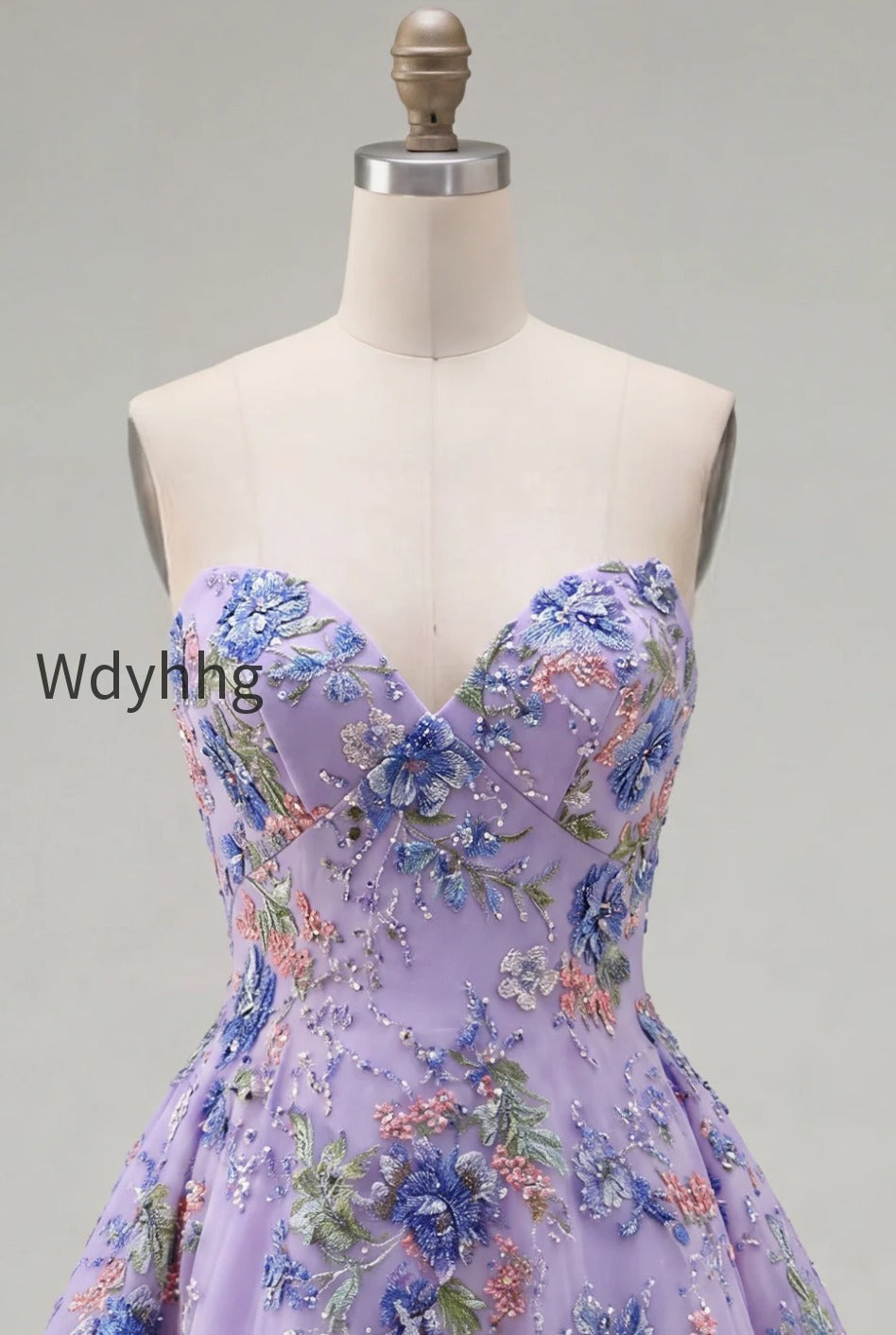 sparkly-pink-floral-beaded-a-line-short-strapless-homecoming-dress