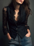 elegant-black-lace-panel-sleeve-blazer-top-vest-orkp