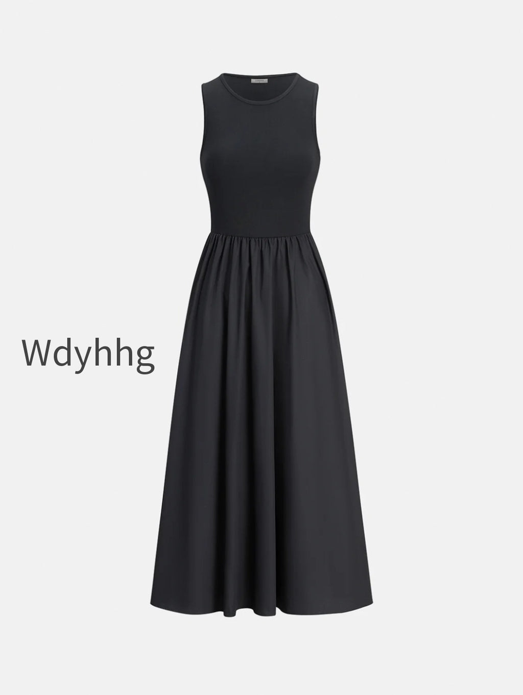leisure-crew-neck-long-dress