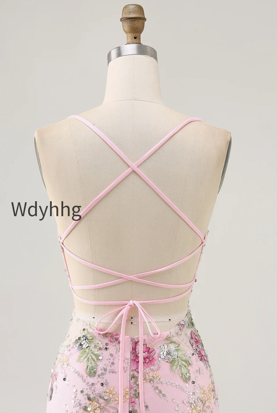 sparkly-pink-beaded-floral-short-tight-homecoming-dress-with-sequins