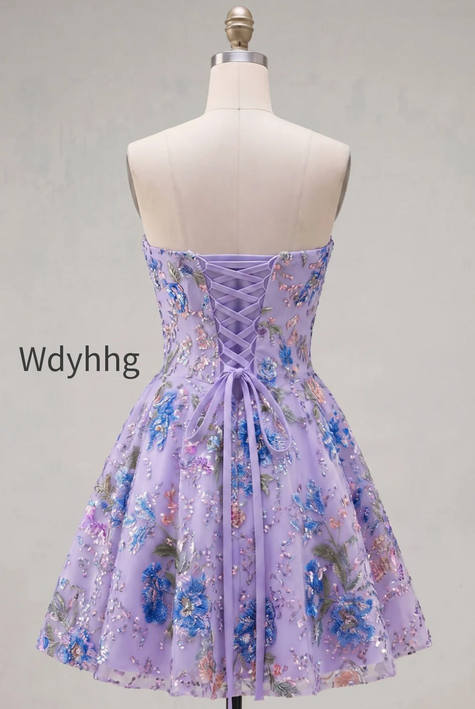 sparkly-pink-floral-beaded-a-line-short-strapless-homecoming-dress