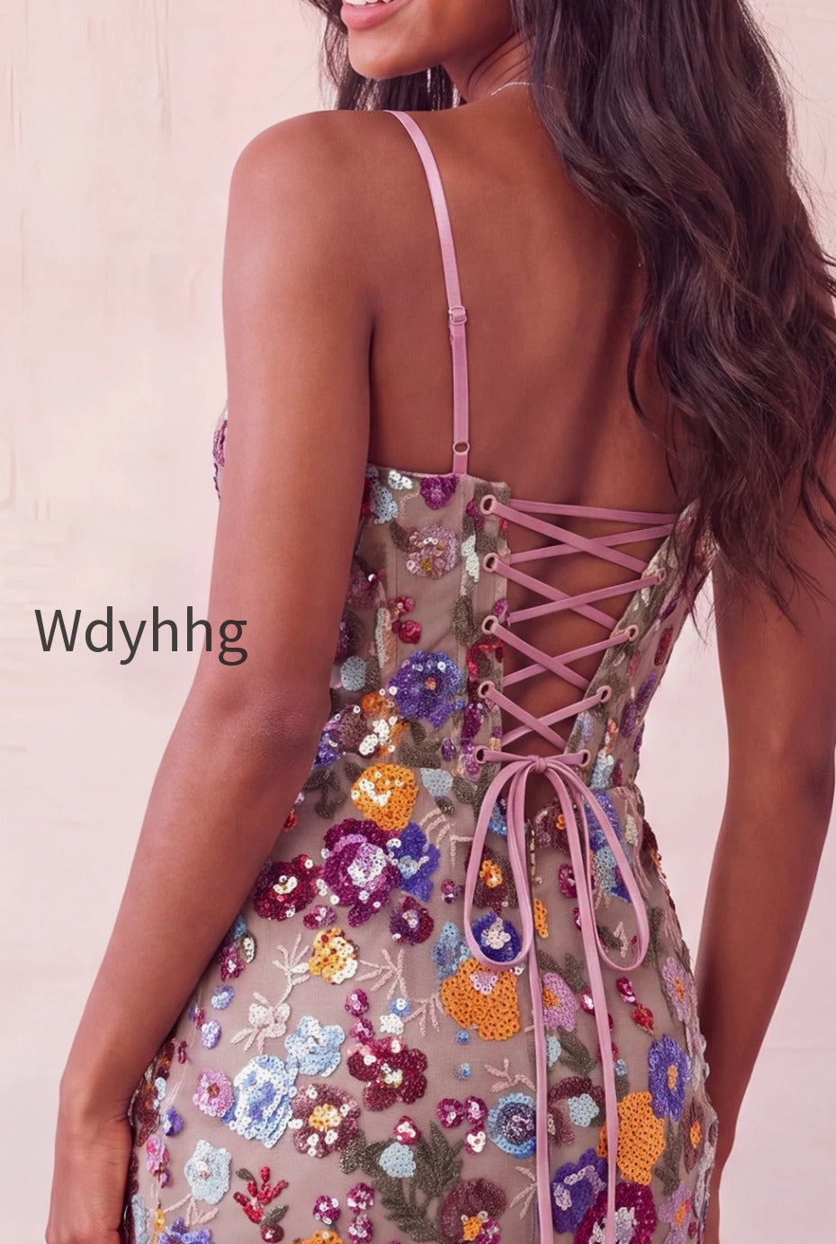 sparkly-floral-pink-sequin-corset-tight-short-homecoming-dress